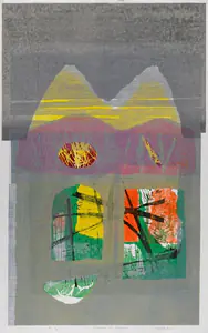 Salve, Kashinath (Artist). Beyond the Window, 1975 | Print
