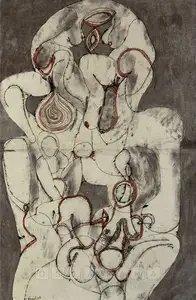 Chandra, Avinash (Artist). Painting No 3, 1963 | Drawing