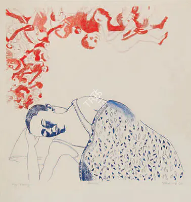 Khakhar, Bhupen (Artist). Dream, 1990 | Graphic Art