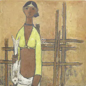 Prabha, B. (Artist). Day's Catch, 1961 | Painting