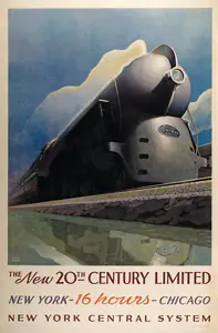 Ragan, After Leslie (Artist). The New 20th Century Limited | Travel Publicity Related Art & Poster