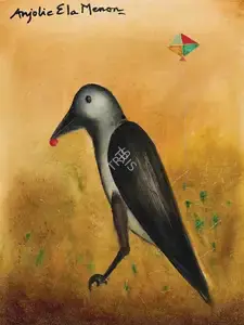 Menon, Anjolie Ela (Artist). Crow, 2020 | Painting