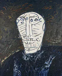 Souza, F.N. (Artist). Head, 1961 | Painting
