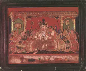 Aparna Art Gallery and Sakshi Gallery (Organisers). Tanjore Paintings, 1989 | Group Exhibition Invitation | 00858785
