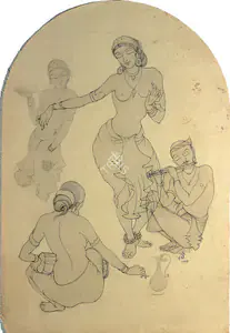 Ara, K.H. (Artist). Untitled, 1948 | Drawing