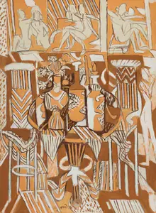 Subramanyan, K.G. (Artist). Still Life in Interior, 2005 | Painting