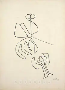 Gaitonde, V.S. (Artist). Untitled, 1959 | Drawing