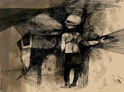 Pyne, Ganesh (Artist). Untitled, 1964 | Painting