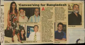 Canvas'sing for Bangladesh, 14 March 2008 | Newspaper Clipping | 00854442
