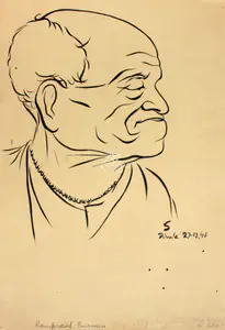 Hore, Somnath (Artist). Ramprosad Burman, 1946 | Painting