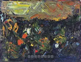 Raza, S.H. (Artist). Rivage, 1961 | Painting