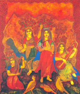 Burman, Jayshri (Artist). Untitled, 2001 | Painting
