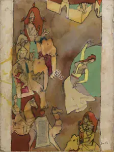 Husain, M.F. (Artist). British Raj, n.d. | Painting