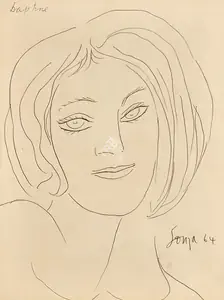 Souza, F.N. (Artist). Daphne, 1964 | Drawing