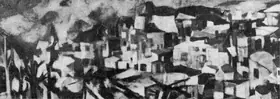 Padamsee, Akbar (Artist). Greek Landscape, 1959 | Drawing