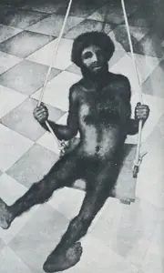 Bhattacharjee, Bikash (Artist). Man on the Swing, 1972 | Painting
