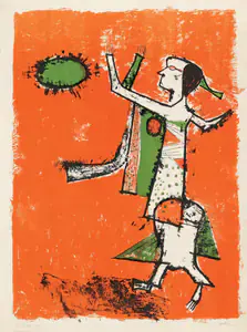 Gaitonde, V.S. (Artist). Kultura, 1957 | Graphic Art