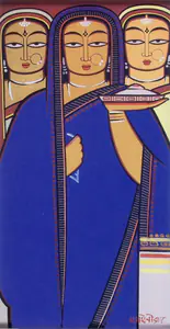Roy, Jamini (Artist). Three Woman, n.d. | Painting