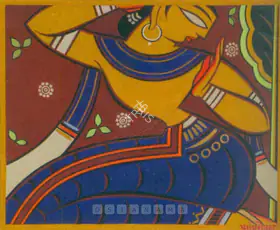 Roy, Jamini (Artist). Apsara, n.d. | Painting