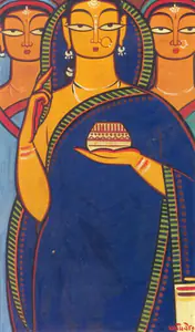 Roy, Jamini (Artist). Untitled (Three Women), n.d. | Painting