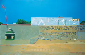 Dodiya, Atul (Artist). Roadside With Temple, 1988 | Painting