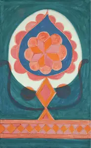 Mohanti, Prafulla (Artist). Untitled (Abstract), 1968 | Painting