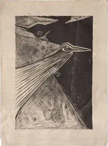 Tagore, Rabindranath (Artist). Day and Night, n.d. | Graphic Art