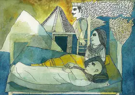 Narayan, Badri (Artist). Looking out, into Space, 2002 | Painting