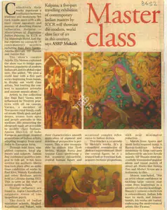 Mukesh, ASRP (Reporter). Master Class, 03 October 2008 | Newspaper Clipping | 00854550