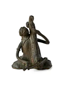 Mukherjee, Meera (Artist). Self, Playing the Esraj, n.d. | Sculpture