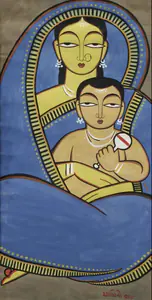 Roy, Jamini (Artist). Mother and Child, n.d. | Painting