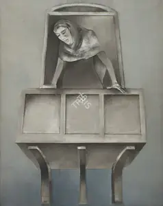 Khanna, Krishen (Artist). Woman at the Window IV, 1981 | Painting