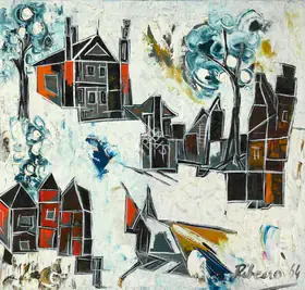 Ribeiro, Lance (Artist). Untitled (White Landscape), 1964 | Painting