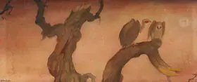 Roy, Jamini (Artist). Vultures, n.d. | Painting