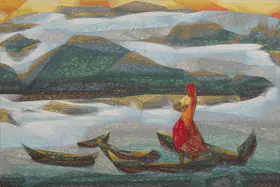 Sabavala, Jehangir (Artist). Lone Vigil, 1989 | Painting