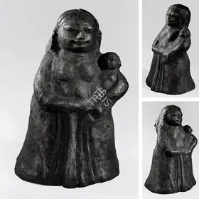 Dhanapal, S. (Artist). Mother And Child, 1957 | Sculpture