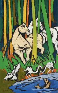 Husain, M.F. (Artist). OPCE 22, 2004 | Painting