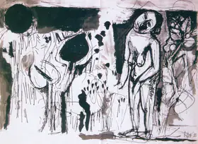 Raza, S.H. (Artist). Untitled, 1955 | Painting