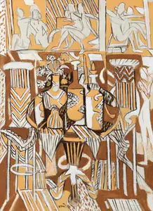 Subramanyan, K.G. (Artist). Still Life in Interior, 2005 | Painting
