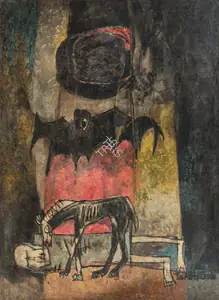 Mahammad, Isha (Artist). A Music from Inferno, 1969 | Painting