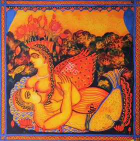 Burman, Jayshri (Artist). Couple, 2007 | Painting