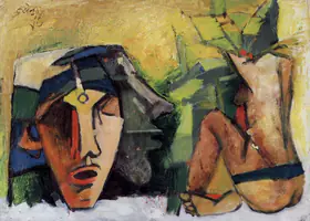 Husain, M.F. (Artist). Untitled, c.1968 | Painting