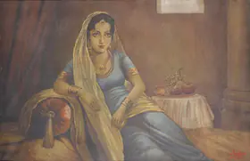 Bukhsh, Ustad Allah (Artist). Maharani, 1935 | Painting