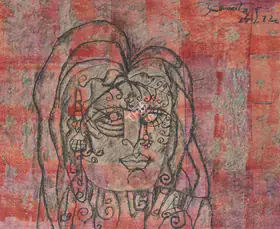 Santhanaraj, A.P. (Artist). Woman, 1972 | Painting