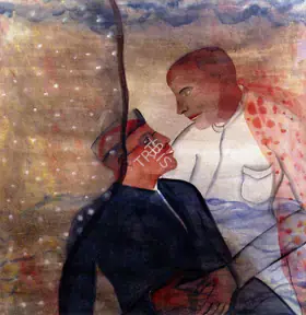 Khakhar, Bhupen P. (Artist). Embrace, 2001 | Painting