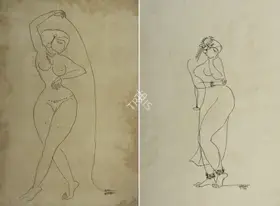 Hebbar, K.K. (Artist). Untitled, 1977 | Drawing