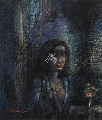 Banerjee, Amitabha (Artist). Untitled, 1990 | Painting