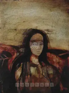 Menon, Anjolie Ela (Artist). Untitled, 1974 | Painting