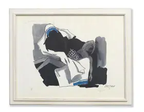 Husain, M.F. (Artist). Untitled (Mother Teresa & Child), 1990 | Graphic Art