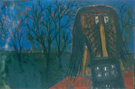 Souza, F.N. (Artist). Christ in the Garden, 1957 | Painting